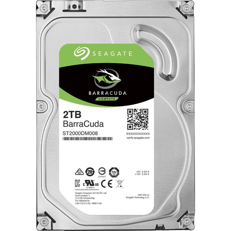 Seagate BarraCuda 2 TB Hard Drive - 3.5" Internal -SATA/600