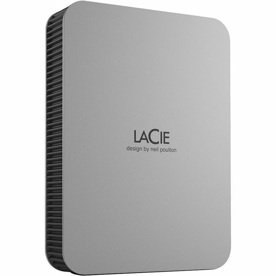 LaCie STLP1000400 1 TB Portable Hard Drive - External - Silver