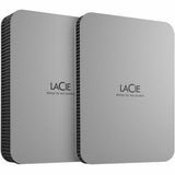 LaCie STLP2000400 2 TB Portable Hard Drive - External - Silver