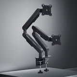 17"–32" Rotatable Adjustable Dual Monitor & Laptop Stand – Lift & Tilt LCD Arm