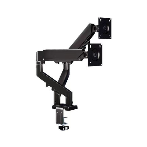Premium Dual Monitor Mount – 14"–32" VESA, Adjustable Height Gas Spring Stand