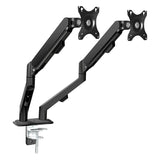 Swelix M22B Dual Monitor Mount – Black Gas Spring Arm for 17–30" LCD/LED Screens