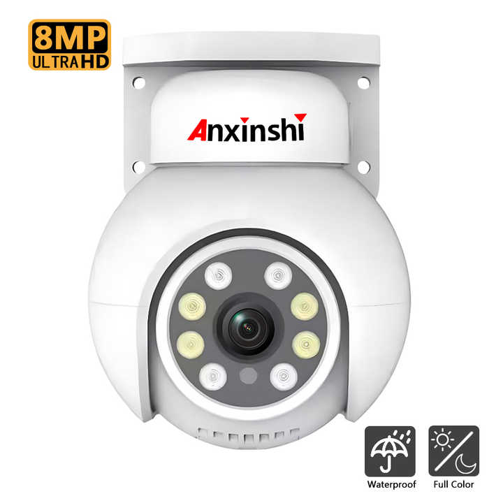 8MP IP HD Waterproof Camera with Two-Way Audio & Body Tracking
