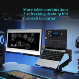 Premium Dual Monitor Mount – 14"–32" VESA, Adjustable Height Gas Spring Stand