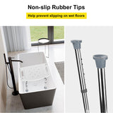 Medical Tool-Free Assembly Shower Chair with Removable Back Heavy Duty Shower Bench - LIVINGbasics