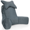 26inch Memory Foam Reading Pillow with Detachable Neck Roll & Support Arm - PrimeCables