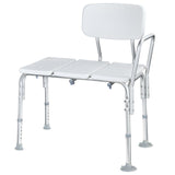 Transfer Bench for Tub, Bathtub Bench for Seniors, 5-Level Adjustable Height - LIVINGbasics