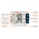 Blood Pressure Monitor Arm-Type Fully Automatic Digital LCD Screen With Big buttons - LIVINGbasics