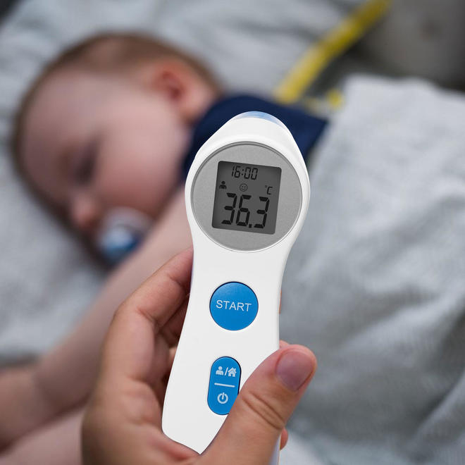 Infrared Forehead Thermometer for Adult and Kids Non Touch Digital Medical,1 pack - LIVINGbasics