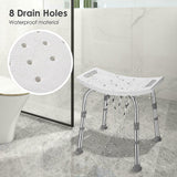 Shower Chair, Adjustable Height Bath Shower Tub Bench Chair - LIVINGbasics