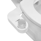 Toilet Bidet Non-Electric Self-Cleaning Dual Nozzle Bidet for Toilet Ultra-Thin Design-LIVINGbasics