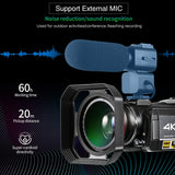 Digital Camera with eternal mic support